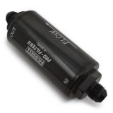 Russell ProFilter 2 40 Microns Fuel Filter with -10 AN Inlet Size 751004 Filter, Pro-Filter 2, 75 Series, Male In/Out, Microns, 6.25 in. Length, Aluminum, Black, Each thumbnail 2