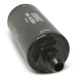 Russell ProFilter 2 40 Microns Fuel Filter with -10 AN Inlet Size 751004 Filter, Pro-Filter 2, 75 Series, Male In/Out, Microns, 6.25 in. Length, Aluminum, Black, Each thumbnail 6