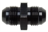 Russell Couplers 660383 Fitting, Coupler, Union, AN to AN, Straight, Aluminum, Black Anodized, -12 AN, -12 AN, Each thumbnail 1
