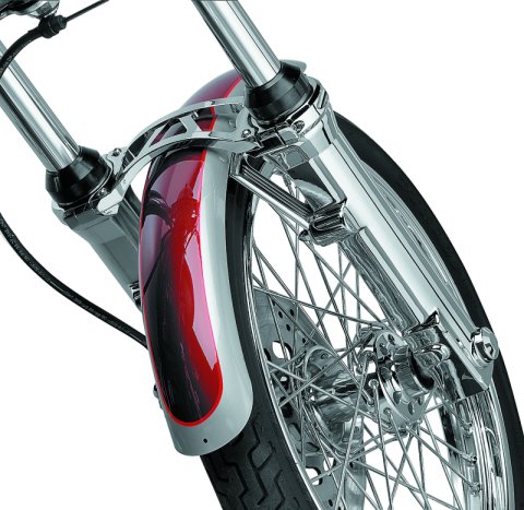 Kuryakyn Fork Skins 7202 Skins, Steel, Chrome, Harley-Davidson®, Pair thumbnail 5