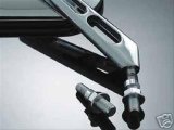 Kuryakyn Mirror Adapters 1411 Side View Stud Adapters, Left Side/Right Side, 5/16 in.-18, Stainless Steel, Chrome, Pair thumbnail 1