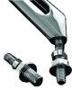 Kuryakyn Mirror Adapters 1411 Side View Stud Adapters, Left Side/Right Side, 5/16 in.-18, Stainless Steel, Chrome, Pair thumbnail 4