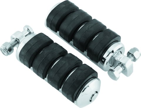 Kuryakyn ISO Pegs 8002 Foot Pegs, ISO, Large Style, Steel, Chrome, Harley-Davidson®, Pair thumbnail 3