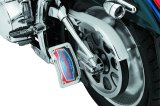 Kuryakyn Curved Vertical Side Mount License Plate Holders 9251 Holder, Curved, Vertical, Steel, Chrome, Lighted, Kit thumbnail 4