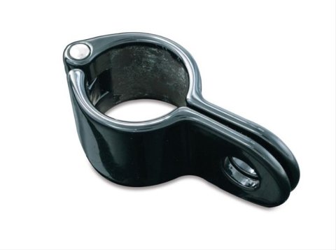 Kuryakyn Magnum Quick Clamps 1003 Foot Peg Clamp, Clamp, Adjustable, Steel, Black, 1.25 in. Tube Diameter, Pair