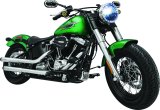 Kuryakyn Heavy Industry Mirrors 1766 Side View Mirrors, Industry, Flat Glass, Manual, Oval Shape, Aluminum, Satin Black/Chrome, Pair thumbnail 5