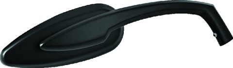 Kuryakyn Teardrop Mirrors 1708 Mirrors, Teardrop, Custom, Convex, Manual, Aluminum, Satin Black, 5.000 in. Width, 2 in. Height, Pair thumbnail 2