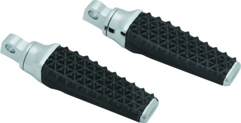 Kuryakyn Thresher Pegs 5952 Foot Pegs, Thresher, Aluminum/Rubber, Chrome, Harley-Davidson®, Pair thumbnail 5