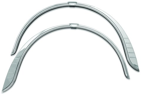 Kuryakyn Trike Rear Fender Flares 7214 Flares, Trike, Rear, Tapered, Plastic, Chrome, Harley-Davidson®, Pair thumbnail 3