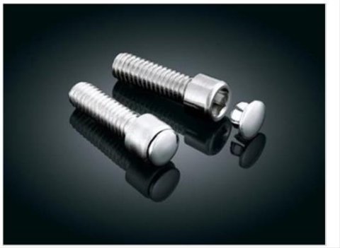 Kuryakyn Hot Spots Custom End Plugs 8114 Plugs, Chrome, 1/4 in. Allen Bolt, Set of 10 thumbnail 1