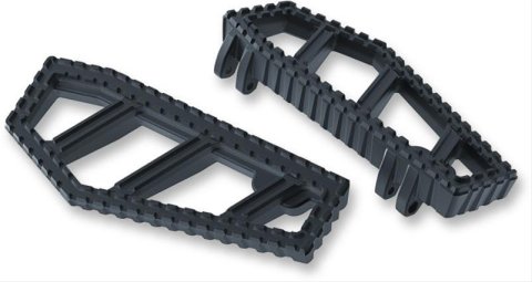 Kuryakyn Riot Floorboards 3595 Floorboards, Style, Aluminum, Satin Black, Harley-Davidson®, Pair thumbnail 1