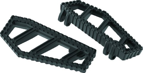 Kuryakyn Riot Floorboards 3595 Floorboards, Style, Aluminum, Satin Black, Harley-Davidson®, Pair thumbnail 2