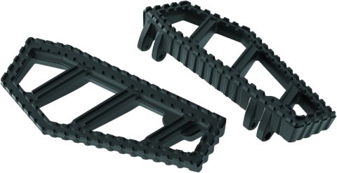 Kuryakyn Riot Floorboards 3595 Floorboards, Style, Aluminum, Satin Black, Harley-Davidson®, Pair thumbnail 3