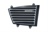 Kuryakyn Hypercharger Replacement Components 9369 Faceplate, ES, Black/Machined, Each thumbnail 1