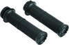 Kuryakyn Riot Grips 3582 Grips, Riot, Aluminum, Black, Twist Throttle Compatible, 1 in. Bar Diameter, Harley-Davidson®, Pair thumbnail 6