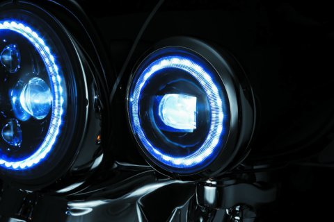 Kuryakyn Orbit Vision LED Passing Lamps 2466 4-1/2" VISION PASSING LMPS BLK thumbnail 1