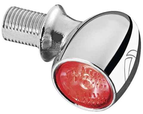 Kuryakyn Kellermann Atto Collection Turn Signals 2521 Signal, LED, Clear Lens, Amber Light, Chrome Housing, Each thumbnail 1