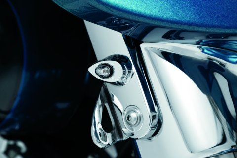 Kuryakyn Kellermann Atto Collection Turn Signals 2521 Signal, LED, Clear Lens, Amber Light, Chrome Housing, Each thumbnail 4