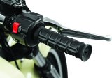 Kuryakyn Dillinger Grips 6679 Grips, Dillinger, Rubber/Aluminum, Satin Black, Twist Throttle Compatible, 7/8 in. Bar Diameter, Universal, Pair thumbnail 5