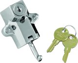 Kuryakyn Universal Helmet Locks 4220 Lock, Steel, Chrome, 0.875 - 1.250 in. Tubing Diameter, Two Keys, Each thumbnail 3