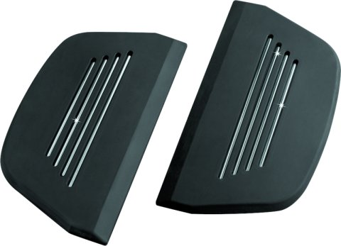 Kuryakyn Premium Floorboard Inserts 7554 Inserts, Black and Chrome, Pair thumbnail 2