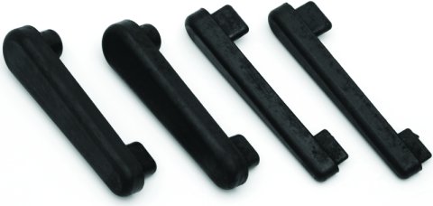 Kuryakyn Replacement Swingarm Slim Rubber Pads 7009 Pads, Slim, Replacement, Rubber, Black, for use on Honda®, Kit thumbnail 2