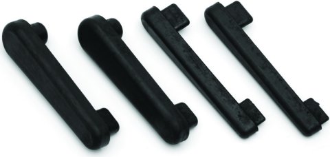 Kuryakyn Replacement Swingarm Slim Rubber Pads 7009 Pads, Slim, Replacement, Rubber, Black, for use on Honda®, Kit thumbnail 3