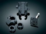 Kuryakyn Tech-Connect Device Mounting Systems 1699 Handlebar Mount, Clamp, Composite, Black, Ball Mount Base Included, Kit thumbnail 1