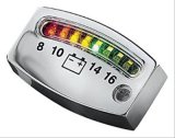 Kuryakyn LED Battery Gauges 4219 Gauge, LED, Digital, Voltage, Rectangular, Black Face, Chrome Bezel, Each thumbnail 1