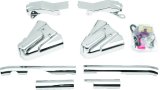 Kuryakyn Unlighted Phantom Swingarm Covers 8288 Covers, Phantom, Steel, Chrome, Harley-Davidson®, Kit thumbnail 2