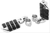 Kuryakyn ISO Pegs 7992 Foot Pegs, ISO, Highway, Dually Style, Steel, Chrome, Mounts, Clevis, 1 1/4 in. Magnum Quick Clamps, Kit thumbnail 1