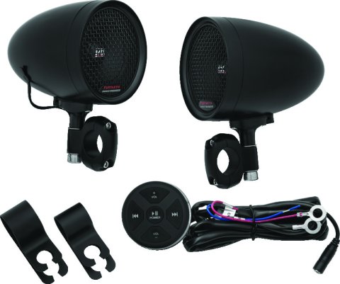 Kuryakyn Road Thunder Speaker Pods 2713 Speakers, Pods, Black, 3 in. Speakers, 100 W Peak, Handlebar Mount, Pair thumbnail 4