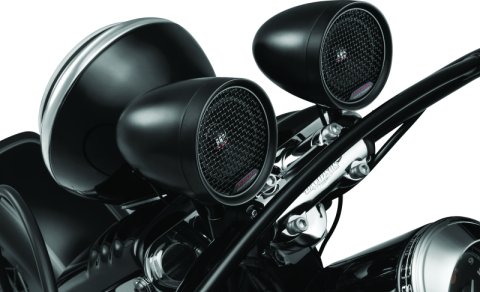 Kuryakyn Road Thunder Speaker Pods 2713 Speakers, Pods, Black, 3 in. Speakers, 100 W Peak, Handlebar Mount, Pair thumbnail 9