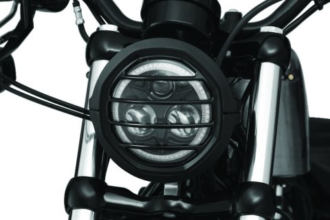 Kuryakyn Dillinger Headlight Trim Rings 6688 Ring, Dillinger, Aluminum, Black, 5.750 in. Diameter, Harley-Davidson®, Each thumbnail 4