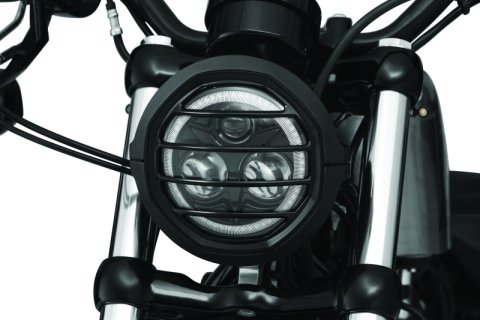 Kuryakyn Dillinger Headlight Trim Rings 6688 Ring, Dillinger, Aluminum, Black, 5.750 in. Diameter, Harley-Davidson®, Each thumbnail 5
