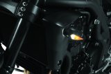 Kuryakyn Kellermann Micro Rhombus Collection Turn Signals 2540 Signal, Rhombus, LED, Clear Lens, White/Amber Light, Black Housing, Each thumbnail 6