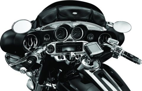 Kuryakyn Speaker Grilles 3788 Grilles, Flame Style, Plastic, Chrome, Harley-Davidson®, Pair thumbnail 3