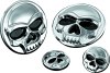 Kuryakyn Zombie Medallions 1492 Medallions, Skull, Steel, Chrome, Each thumbnail 4