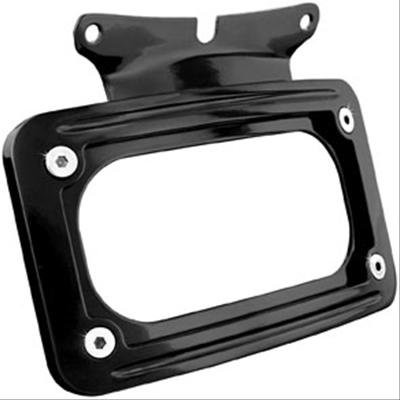 Kuryakyn Curved License Plate Frames 3149 Mounts, Steel, Black Painted, Kit thumbnail 1