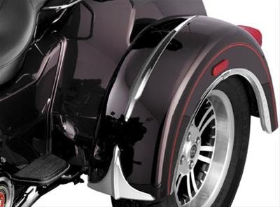 Kuryakyn Fender Accents 7217 Rear Accents, ABS Plastic, Chrome, Pair thumbnail 1