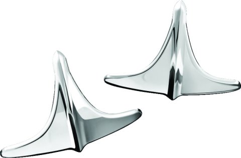 Kuryakyn Fender Accents 7217 Rear Accents, ABS Plastic, Chrome, Pair thumbnail 2
