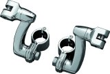Kuryakyn Longhorn Offset Peg Mounts 7986 Foot Mounts, Longhorn, Offset, Front, Adjustable, Steel, Chrome, Pair thumbnail 2