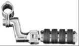 Kuryakyn ISO Pegs 7999 Foot Pegs, ISO, Highway, Large Style, Steel, Chrome, Offset Mount, 1 1/4 in. Magnum Quick Clamps, Kit thumbnail 1