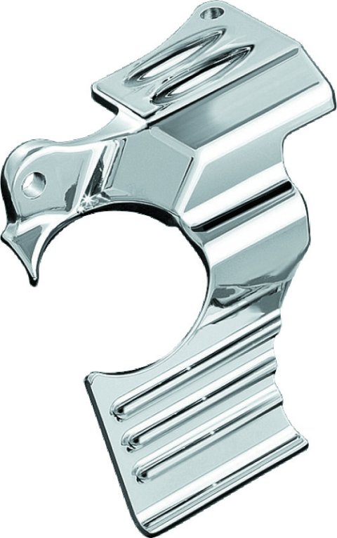 Kuryakyn Oil Filler Spout Covers 8264 Cover, Steel, Chrome, Hardware Included, Harley-Davidson®, Each thumbnail 2