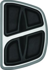 Kuryakyn Kinetic Mini Boards 7611 Floorboards, Boards, Steel, Chrome, 4.000 in. Width, 5.000 in. Length, Pair thumbnail 5