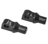 Kuryakyn Tapered Peg Adapters 8890 Adapter, Gloss Black, Male Mount, Harley-Davidson®, Pair thumbnail 1