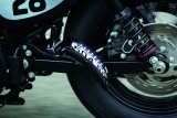 Kuryakyn Nova Curved Side-Mount License Plate Holders 3191 Mounting Bracket, Vertical Mount, Aluminum, Black Powdercoated, LED lighted, Universal, Each thumbnail 4
