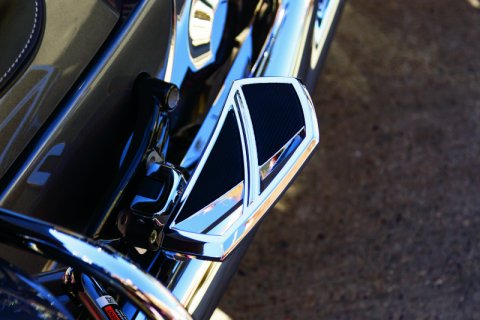 Kuryakyn Phantom Mini Boards 5772 Floorboards, Mini, Aluminum, Chrome, Driver/Passenger/Highway Bar Location, Pair thumbnail 5