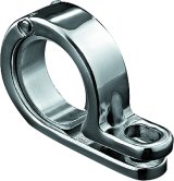 Kuryakyn P-Clamps 4017 Motorcycle P-Clamp, Stainless Steel, Chrome Finish, 1 1/2" - 1 5/8", Each thumbnail 4