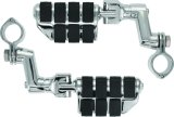 Kuryakyn ISO Pegs 7993 Foot Pegs, ISO, Highway, Dually Style, Steel, Chrome, Offset Mount, 1 1/4 in. Magnum Quick Clamps, Kit thumbnail 2